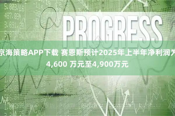 京海策略APP下载 赛恩斯预计2025年上半年净利润为4,600 万元至4,900万元